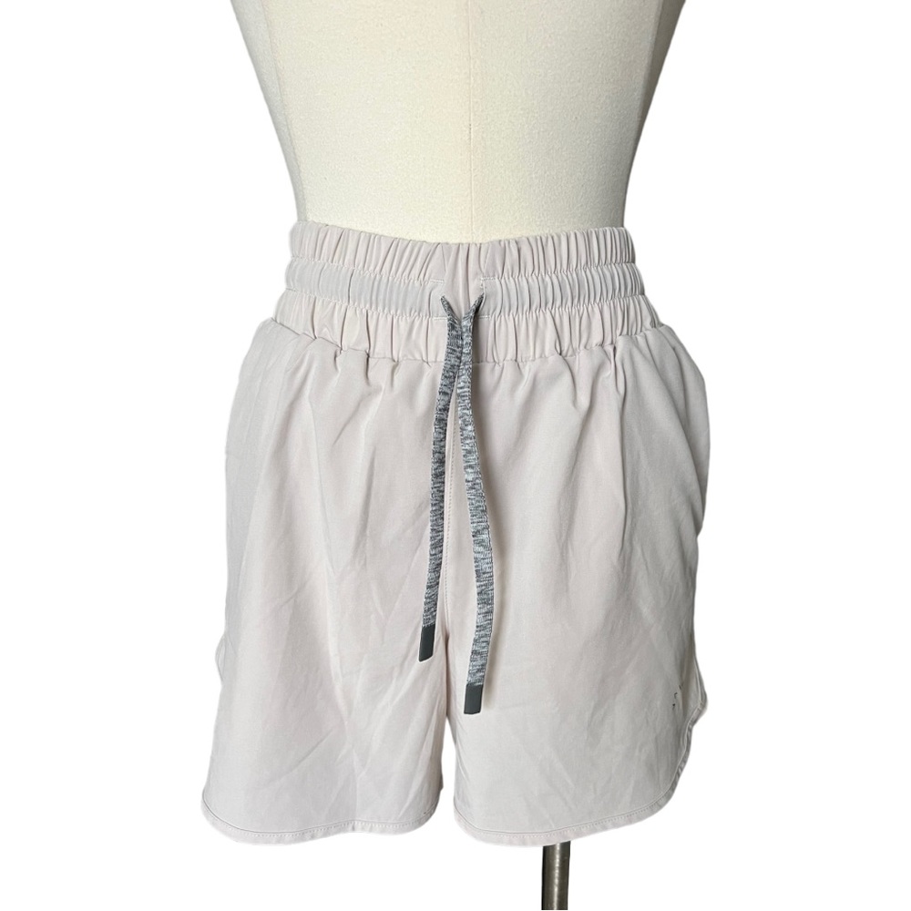 Varley Cream Athletic Running Shorts - Picture 2 of 6